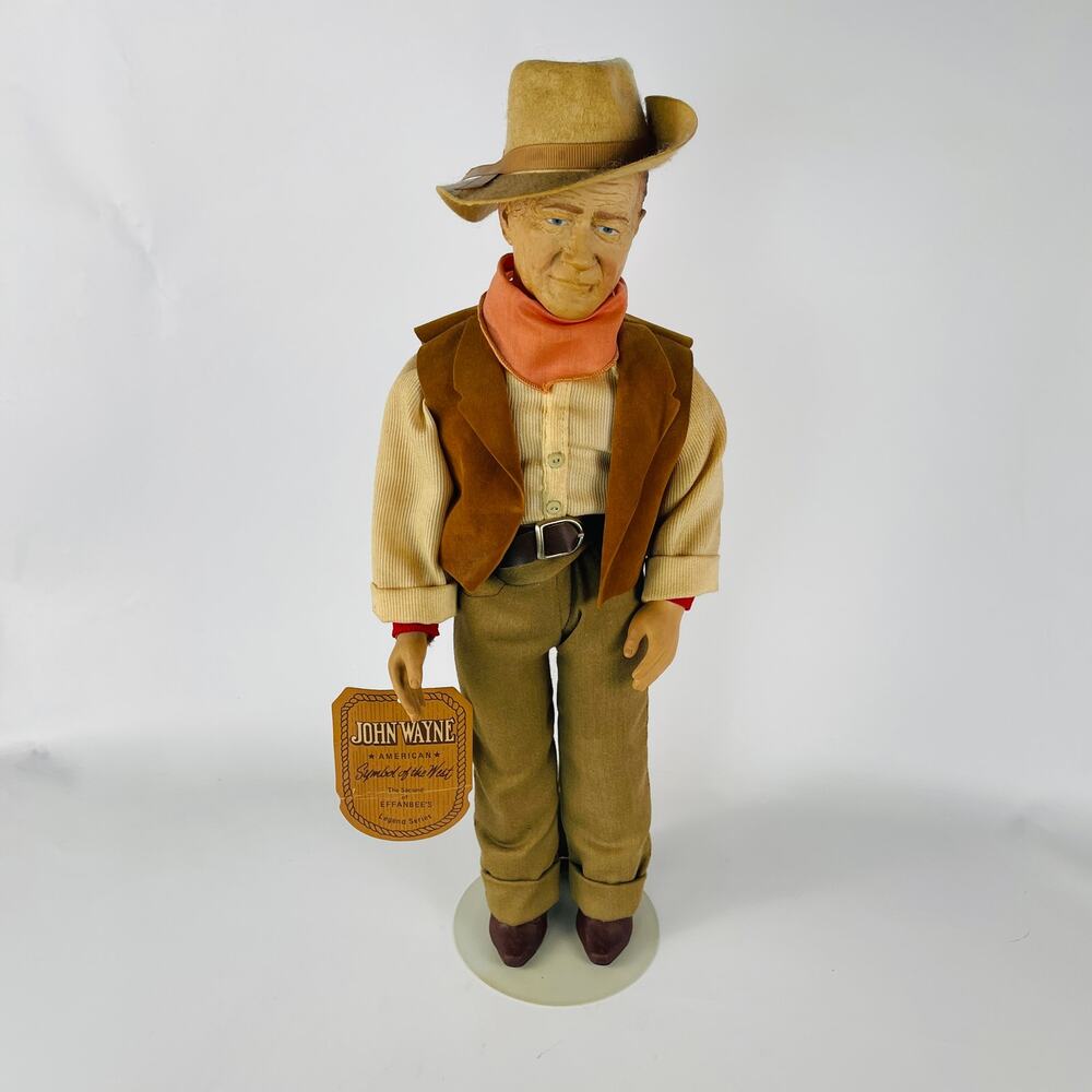 Vintage John Wayne American Symbol of the West Effenbee's 18” Doll